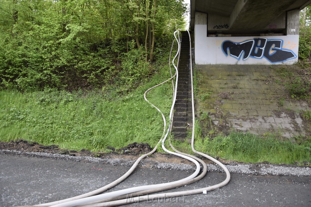 VU Gefahrgut LKW umgestuerzt A 4 Rich Koeln Hoehe AS Gummersbach P025.JPG - Miklos Laubert